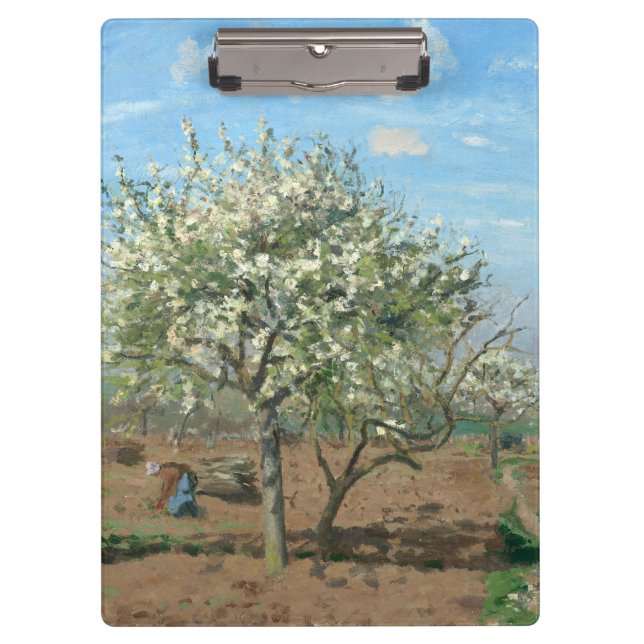 Orchard in Bloom, Louveciennes Camille Pissarro Klemmbrett (Vorderseite)