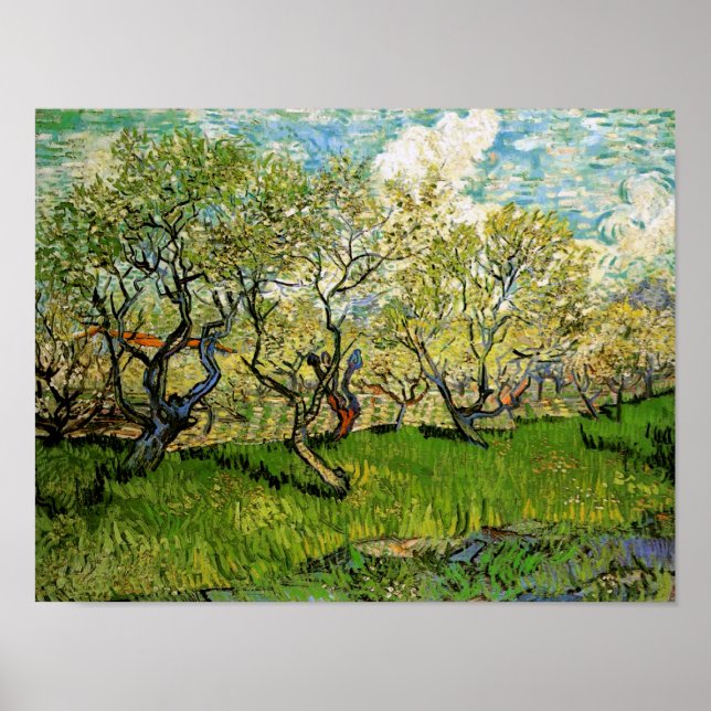 Orchard in Blossom Amsterdam Van Gogh Poster (Vorne)