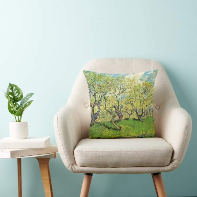 Orchard in Blossom von Vincent van Gogh Kissen (Stuhl )