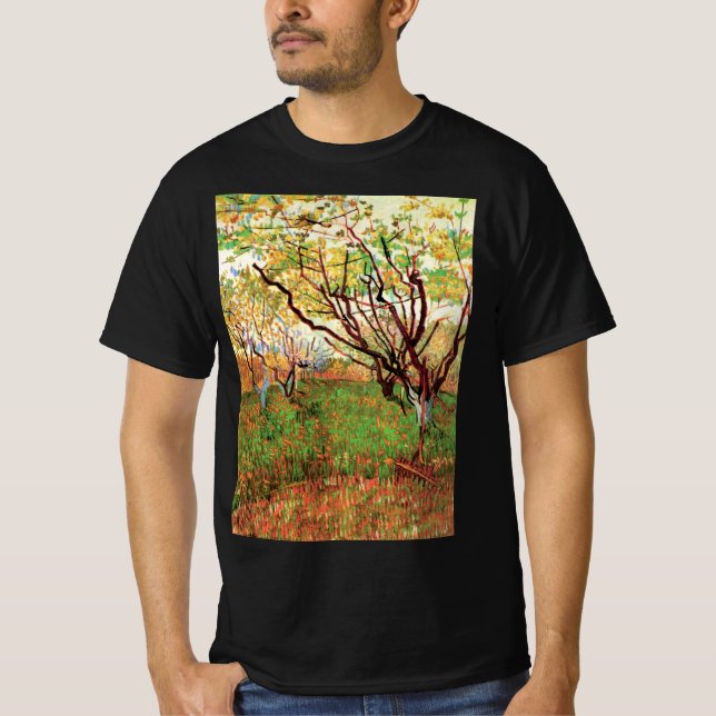 Orchard in Blossom von Vincent van Gogh T-Shirt (Vorderseite)