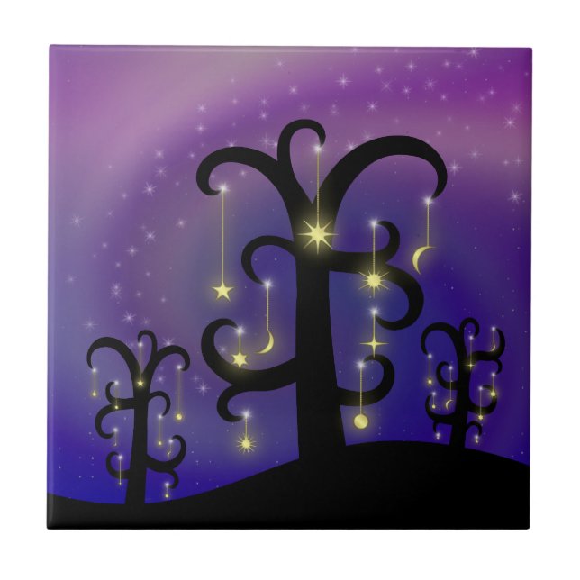 Orchard of Stars Decorative Tile Fliese (Vorderseite)