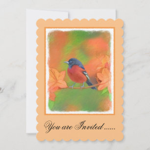 Orchard Oriole Songbird Malerei Original Bird Art Einladung