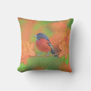 Orchard Oriole Songbird Malerei Original Bird Art Kissen