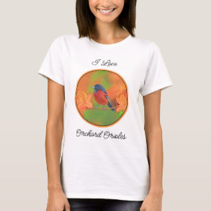 Orchard Oriole Songbird Malerei Original Bird Art T-Shirt
