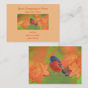 Orchard Oriole Songbird Malerei Original Bird Art Visitenkarte