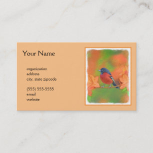 Orchard Oriole Songbird Malerei Original Bird Art Visitenkarte