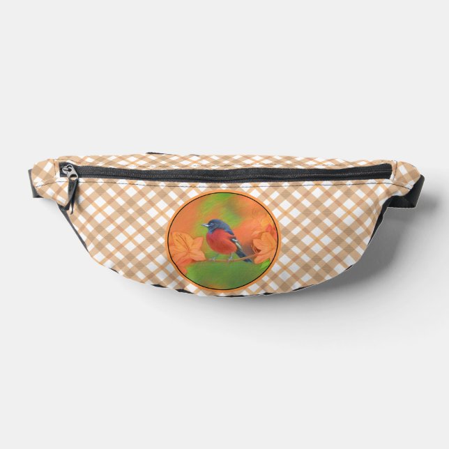 Orchard Oriole Songbird Peinture Oiseau original (Poser)