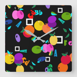 Orchard Quadratische Wanduhr