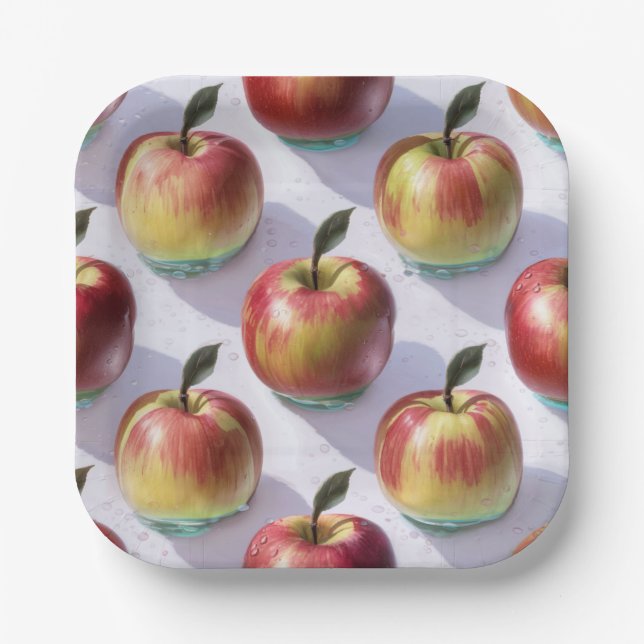 Orchard Red Apple Harvest Paper Teller (Vorderseite)