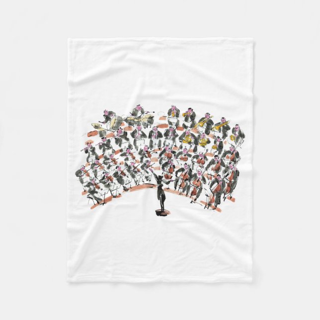 Orchester Fleecedecke (Vorderseite)