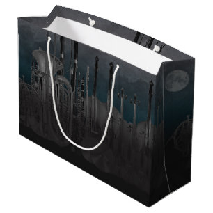 Orchester-Instrument-Nachtzeit-Skyline Große Geschenktüte