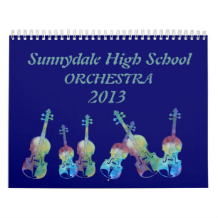Orchester-Instrumente Kalender