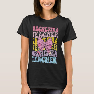 Orchester-Lehrer Anerkennung Lustige Musik Zurück T-Shirt