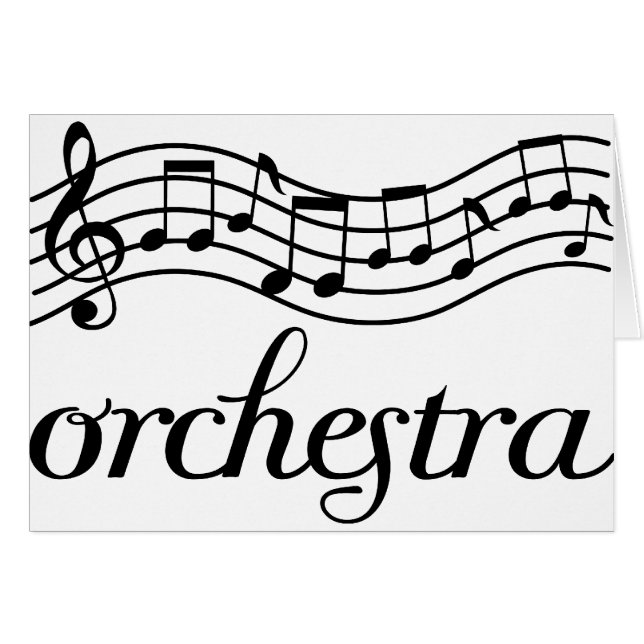 Orchester-schwarzes Personal (Vorderseite (Horizontal))