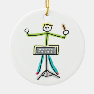 Orchesterdirigent Keramik Ornament