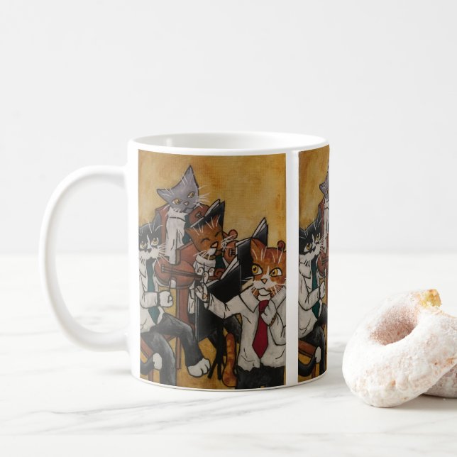 Orchesterkatzen Kaffeetasse (Mit Donut)