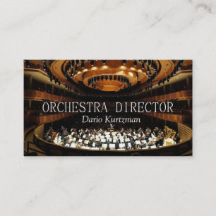 Orchestra Director Music Instructor Lehren Visitenkarte
