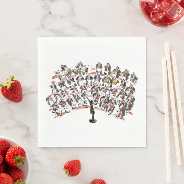 Orchestra Party Napkins Serviette (Beispiel)