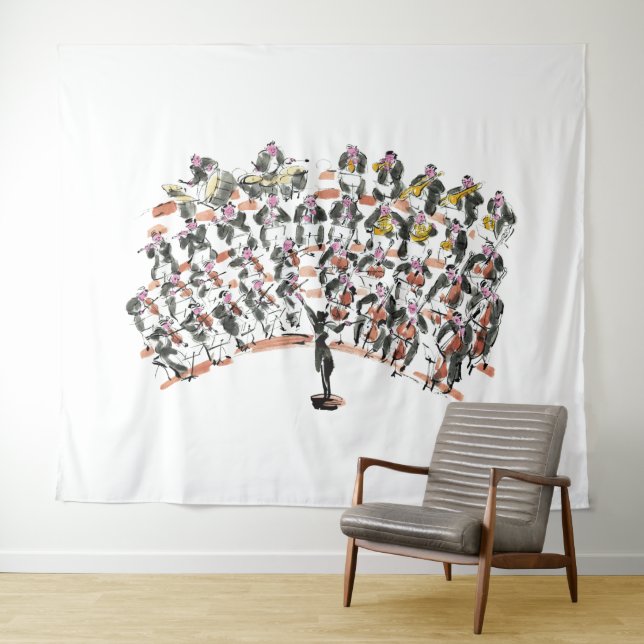 Orchestra Tapestries Wandteppich (Beispiel (Horizontal))
