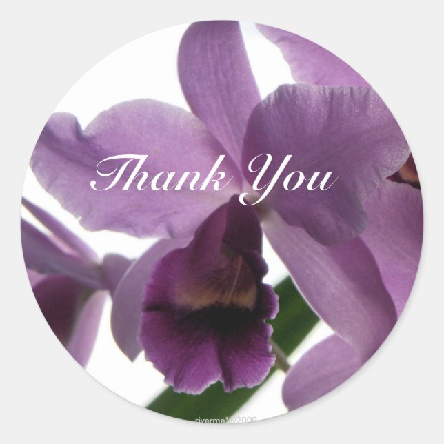 Orchid 1 Vielen Dank/ Stickers (Vorderseite)