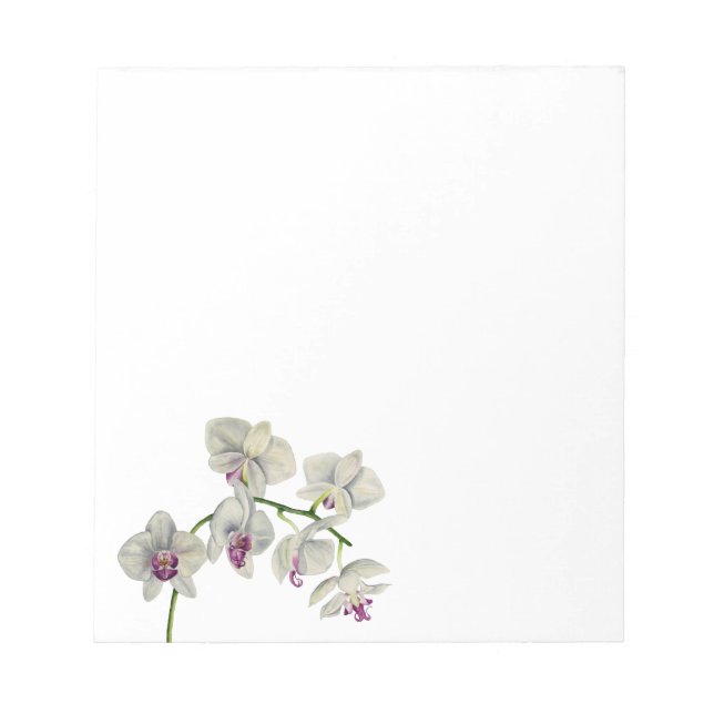 Orchid-Aquarellmalerei Notizblock (Vorderseite)