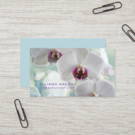 Orchid Aromatherapie Salon E S H E T I C I A N Visitenkarte