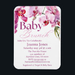 Orchid Baby Brunch/Baby Shower Einladungskarte Magnet<br><div class="desc">**Eleganter Baby Brunch/Baby Shower Einladungs-Card Magnet- Pink, Magenta & White mit Orchid Floral Design** Pair mit Ihrem Einladungs-Magnet feiern die bevorstehende Ankunft Ihres kleinen stilvoll mit unserem wunderschön gestalteten **Baby Brunch/Baby Shower Einladungs-Card Magneten** mit einer delikaten Mischung aus **weichem Rosa, fett-Weiß-Weiß und Crisp ***, diese Einladungen strahlen Eleganz und Wärme...</div>