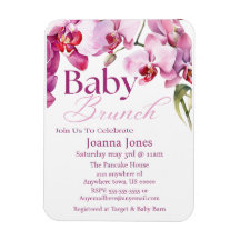 Orchid Baby Brunch/Baby Shower Einladungskarte