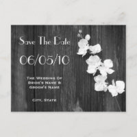 Orchid & Barnwood Wedding Speichern Sie das Datum 