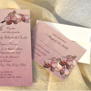 Orchid Beauty Response RSVP Karte