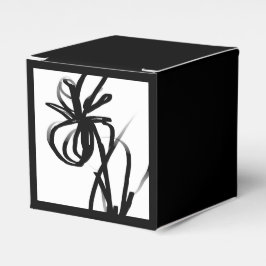 Orchid Blanc: Abstrakt weiß und schwarz Geschenkschachtel