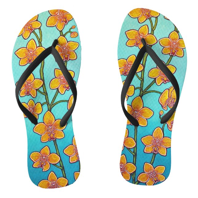 Orchid Bliss Flip Flops Thin Strap von Lisa Lorenz (Fußbett)