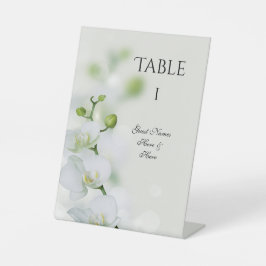 Orchid Blume Blüten Hochzeit Tischnummer Sockelschild