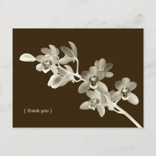 Orchid Blume Foto individuell bedanken Sie sich be Postkarte