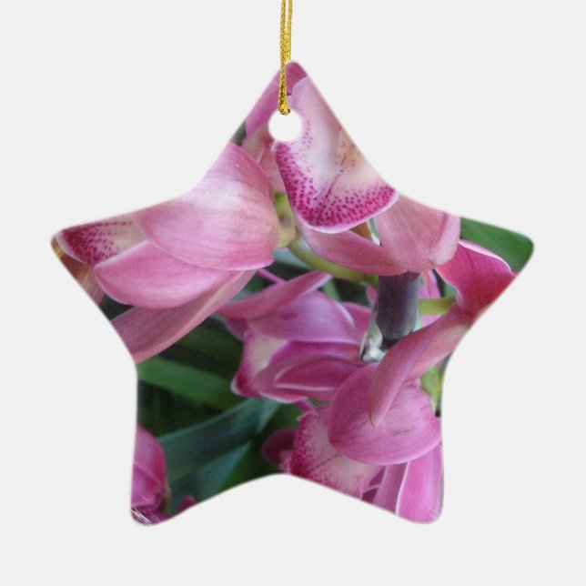 Orchid-Blume Keramikornament (Vorne)