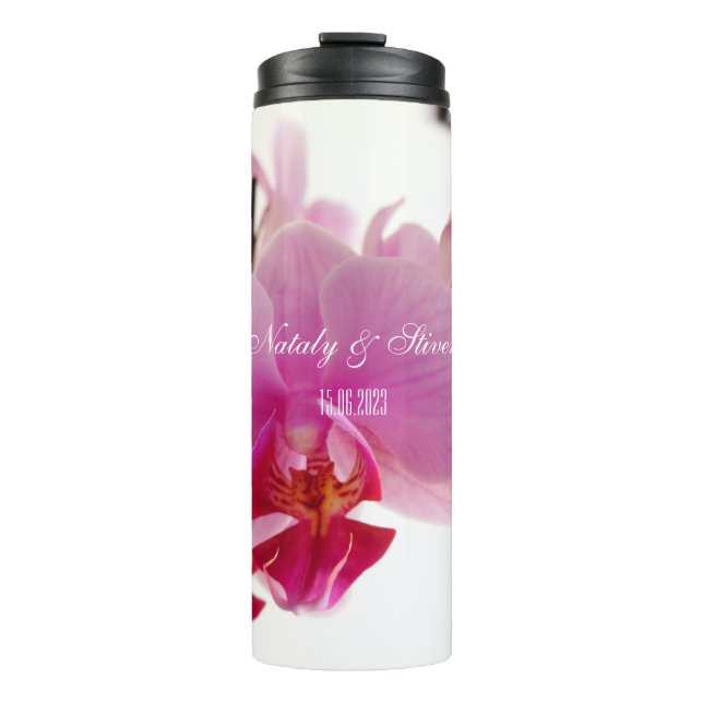 Orchid-Blume Thermosbecher (Vorderseite)