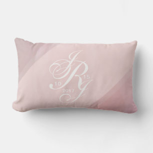 Orchid Blush Monogram Pilze Lendenkissen