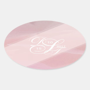 Orchid Blush Oval Stickers