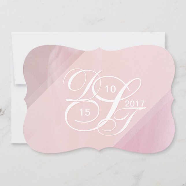 Orchid Blush Vielen Empfang Cards Einladung (Vorderseite)