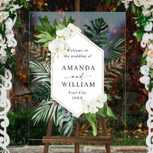 Orchid Bohemian Greenery MARIAGE Bienvenue