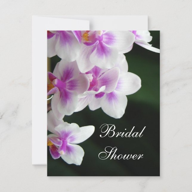 Orchid Bridal Dusche Einladung (Vorderseite)