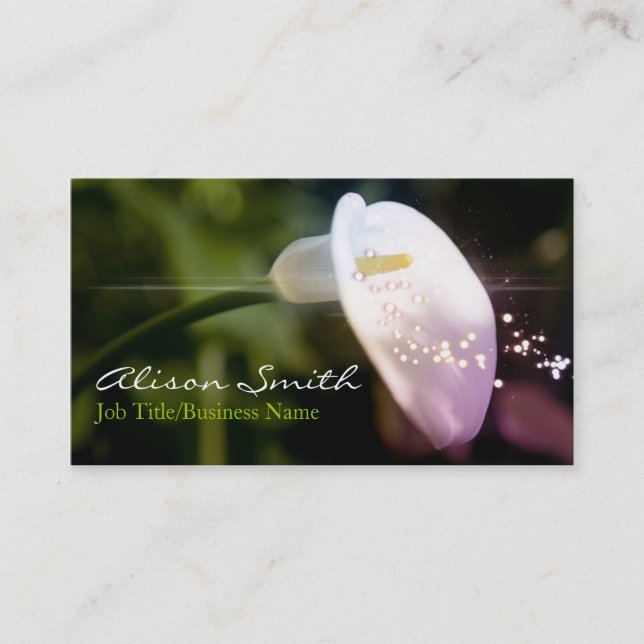 Orchid Business Card Visitenkarte (Vorderseite)