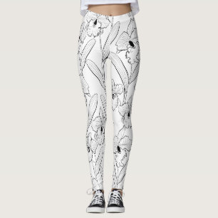 Orchid , Cattleya , Skizze Leggings