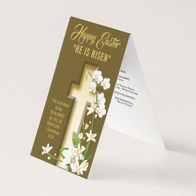 Orchid Cross Lily Religieux (Front)