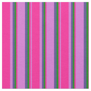Orchid, Deep Pink, Green & Dark Slate Blue gefärbt Stoff