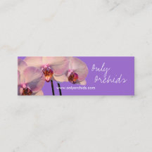 Orchid Design2 Mauve-Visitenkarte