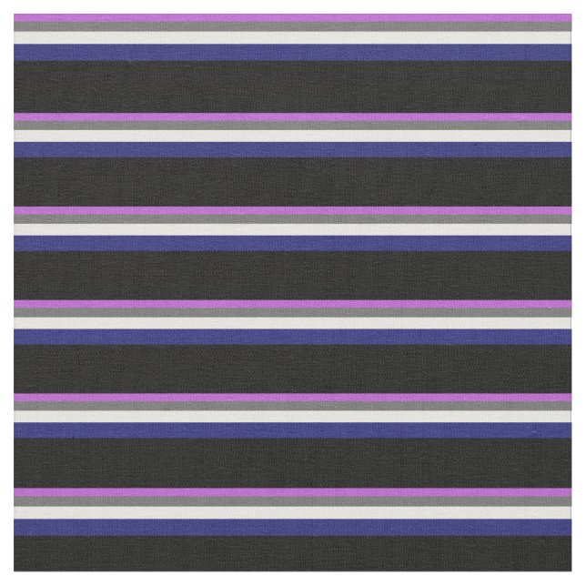 Orchid, Dim Grau, Mintcreme, Midnight Blue, Black Stoff (Nahaufnahme)