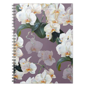 Orchid dunkle Lavendel Wasserfarbe. Notizblock