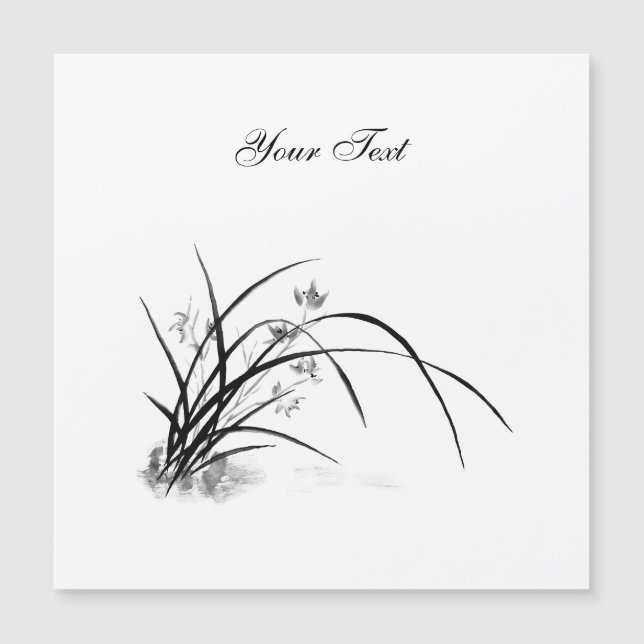 Orchid Elegance Magneteinladung (Vorderseite)