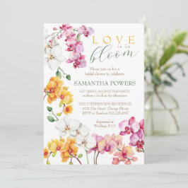 Orchid Floral Bridal Einladung